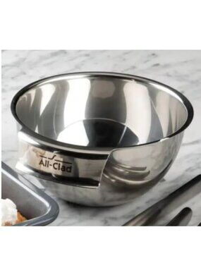 NWT All-Clad METAL Stainless Steel 3 Qt Mixing Bowl W/Handle
